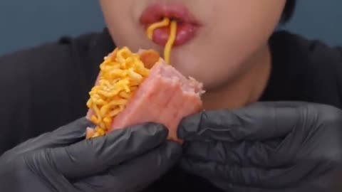 Korean Spicy Noodles 🍜🤤 | Special Recipe In Spam