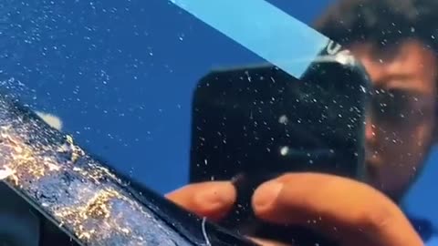 Removing front windshield