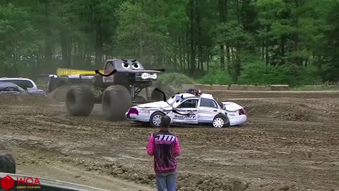 Crazy Monster Truck Freestyle Moments