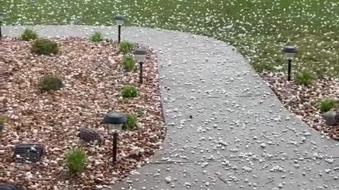Hail Storm Footage From Arkansas Captured On Camera