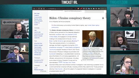 Tim debunks the Wikipedia article about the biden-Ukrain conspiracy theory