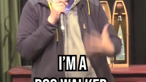 In this video, comedian Farley Burge talks a bit about what it's like to be a dog walker.