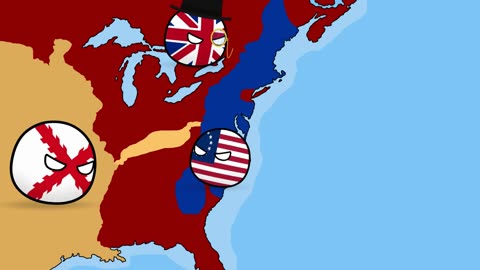 History of USA The American Revolution - Countryballs