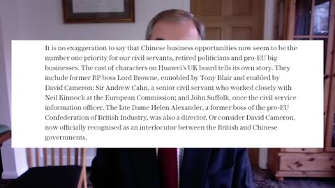 Nigel Farage On UK Selling Out To China
