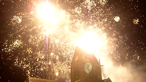 2012 D-Day Anniversary Fireworks in Sainte-Mère-Église France