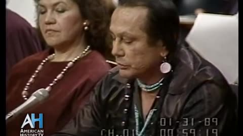 1989 - Russell Means Testifies at Senate Hearing