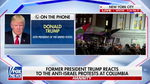 Donald Trump comments on pro Hamas student protests: "Where is Biden...Where is Chuck Schumer?"