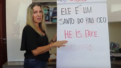 How to say He is fake in Brazilian Portuguese | Marcia Cypriano