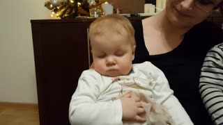 Adorable Baby Fights Sleep | Can't Stay Awake!