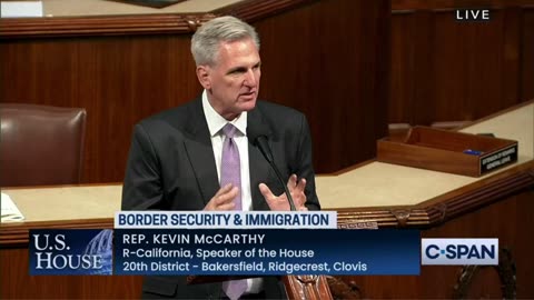 Speaker McCarthy Eviscerates Democrat's Open Border Policies