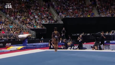 Simone Biles Stuns With New Triple Double on Floor _ Champions Series Presented By Xfinity