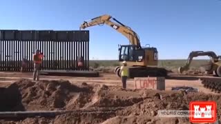 Watch: Trump Posts Video Of Wall Being Built