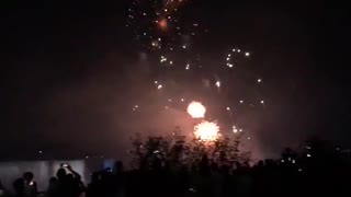 Beautiful Fireworks Display at Niagara falls