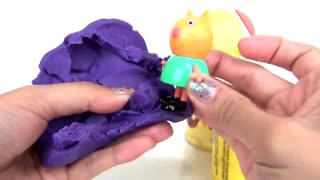 Nat and Essie Teach Colors with Bubbles Guppies Friends Play-Doh Lids
