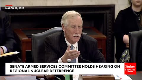 Angus King Leads Senate Armed Services Committee Hearing Regarding Regional Nuclear Deterrence