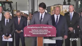 A reporter asks Trudeau about the public appearing to have an "overwhelmingly negative"