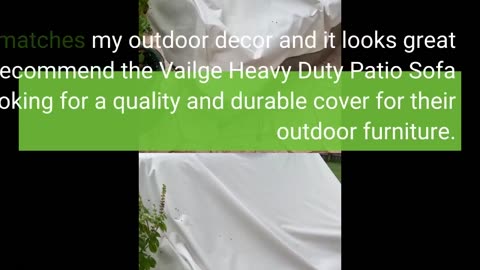 Buyer Comments: Vailge Heavy Duty Patio Sofa Cover, 100% Waterproof 3-Seater Outdoor Sofa Cover...