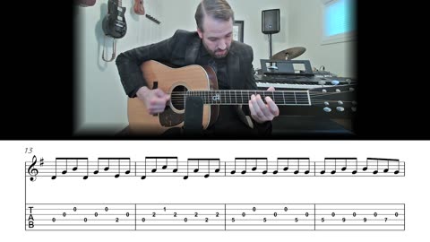 Nine Pound Hammer - Crosspicking Guitar Lesson (Sheet Music + TAB)