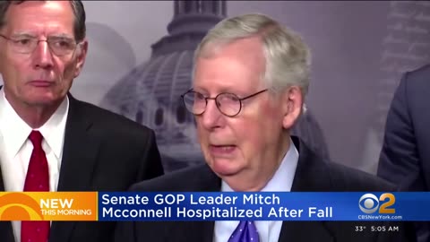 Senate GOP Leader Mitch Mcconnell Hospitalized After Fall