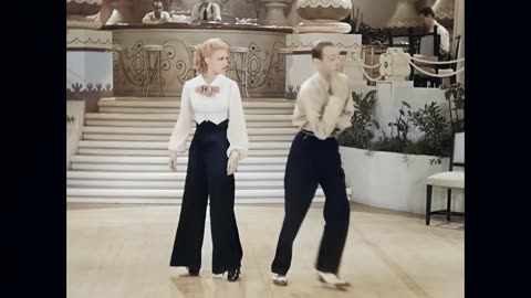 Fred Astaire & Ginger Rogers Roberta 1935 Too Hot to Handle colorized 4k