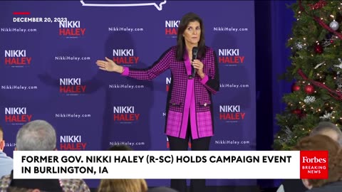 There's Nothing I Won't Answer- Nikki Haley Takes Questions From Voters In Burlington, Iowa