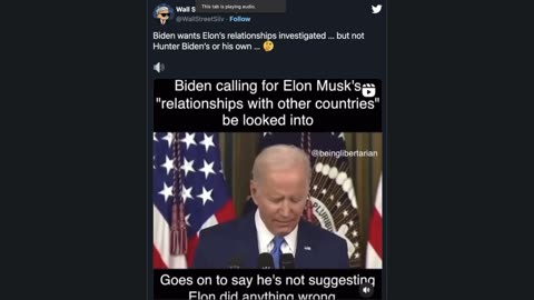 Will Elon Be Trumped? Biden wants Elon’s relationships investigated