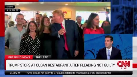 TSVN350 6.2023 Trump Stops At Cuban Restaurant After Pleading Not Guilty