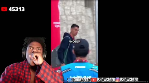 Ishowspeed reacts to Ronaldo knowing him!!!😱😱😱