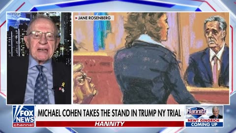Alan Dershowitz accuses Michael Cohen of lying on the stand in Trump case Greg Gutfeld Show Fox News