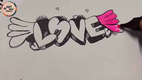 Love’ ❤️ graffiti drawing videos 🔥✍️