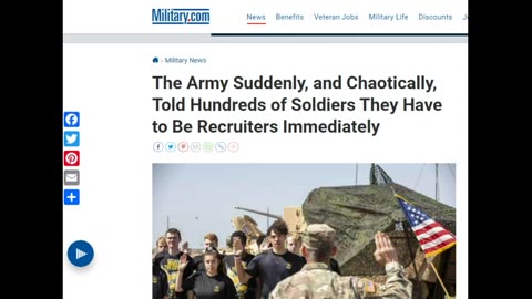 U.S. Army Suddenly, & Chaotically, Told Hundreds of Soldiers They Have to Be Recruiters Immediately!