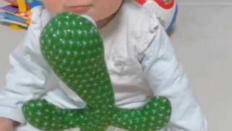 Dancing cactus baby reaction