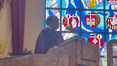 Palm City Holy Redeemer Catholic Church first weekend of Lent with homily by Pastor Martin Dunne