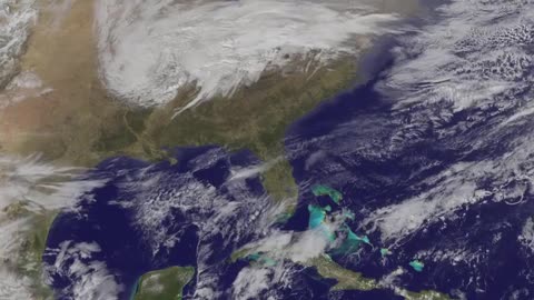 "Eye in the Sky: Satellites Witness the Unfolding U.S. Nor'easter"