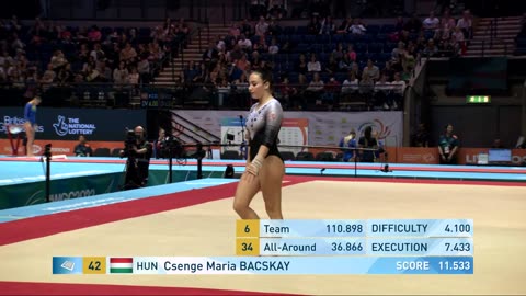 BACSKAY Csenge Maria (HUN) - 2022 Artistic Worlds, Liverpool (GBR) - Qualifications Floor Exercise