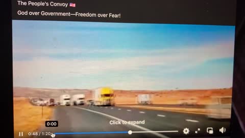 Amazing footage of convoy from People's Convoy of FB