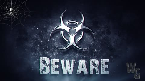 Biohazard Beware Symbol Smoke and Particles 4K Loop