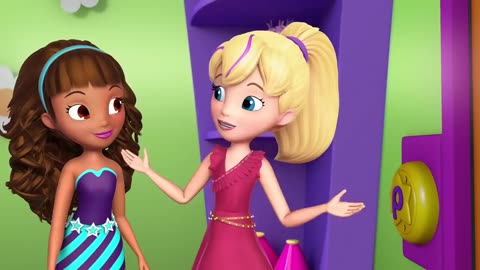 Polly Pocket | Waterfall games with dolphins| Kids Disney Videos | Girls Disney adventures
