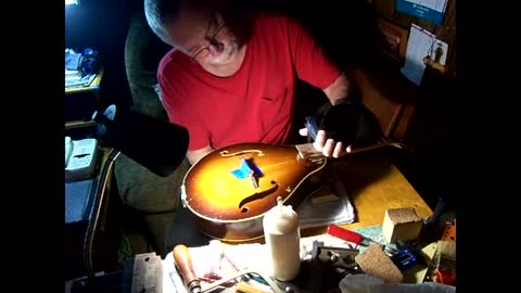 Old Kraftsman mandolin restoration part 9