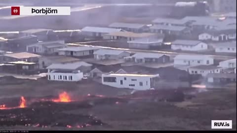 Lava moving towards Grindavík, Iceland after new fissure opens