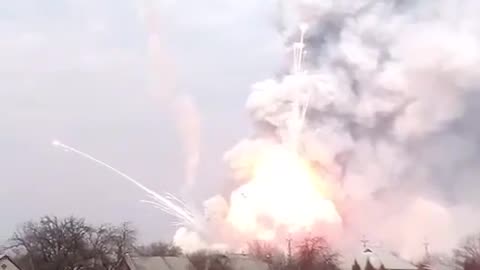 Footage of the destruction of the warehouse of the 126th Brigade of the Armed Forces of Ukraine