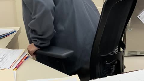 Spooking Surgery Center Employee by Hiding Under Desk