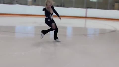 A master of ice skating