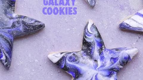 These galaxy cookies are out of this world #cookiedecorating