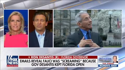 Gov. Ron DeSantis "In Florida we choose freedom over faucism."