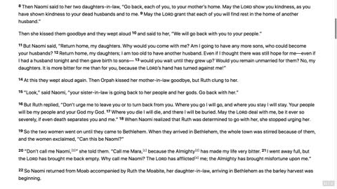 The Book of Ruth Narrated