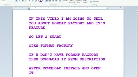 How to use Format Factory and It's Features