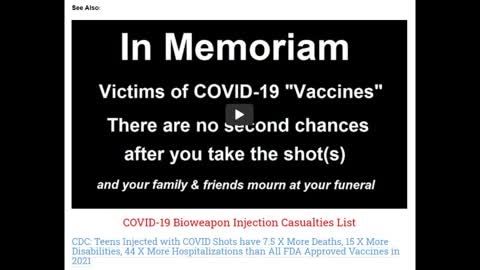 Victims of covid 19 vaccine