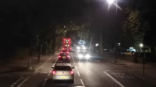 dash cam cars traffic on night road