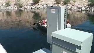 Canoeing on the Colorado river in Arizona.